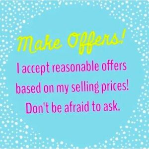 Accepting reasonable offers!!!!